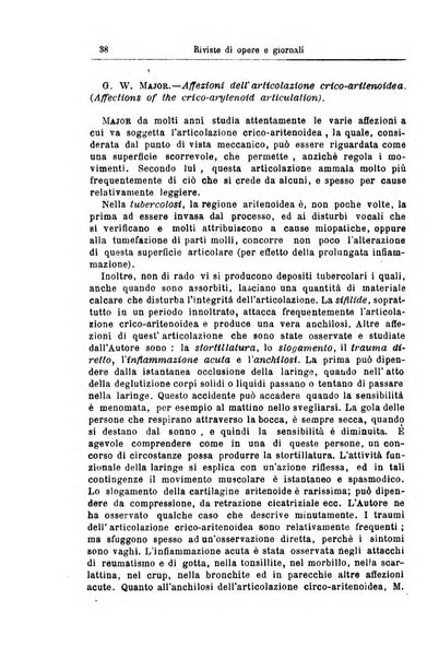 Archivii italiani di laringologia periodico trimestrale