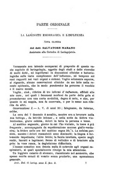 Archivii italiani di laringologia periodico trimestrale