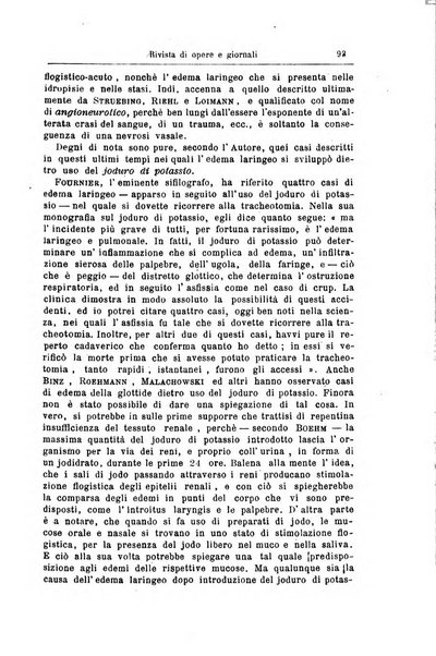 Archivii italiani di laringologia periodico trimestrale