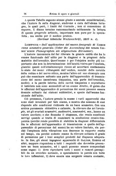 Archivii italiani di laringologia periodico trimestrale