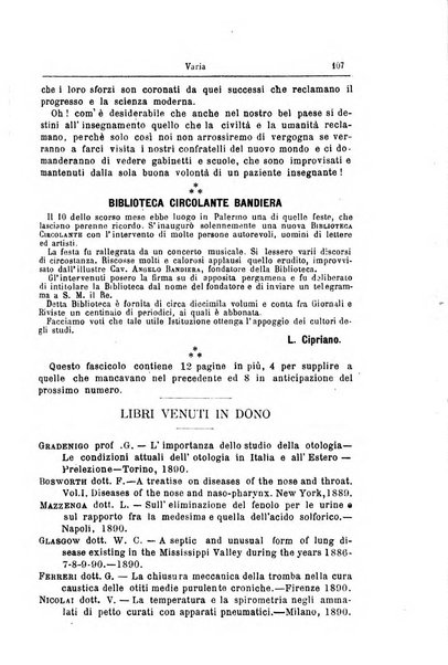 Archivii italiani di laringologia periodico trimestrale