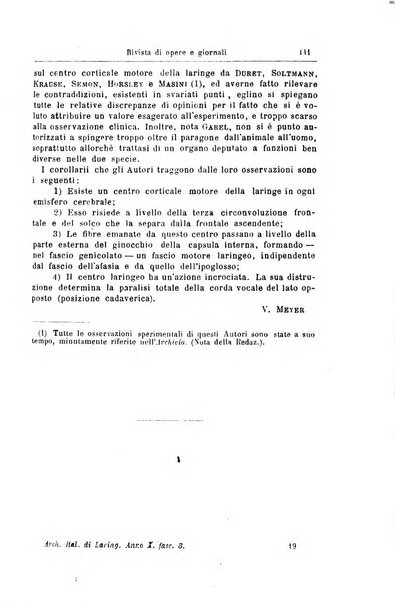 Archivii italiani di laringologia periodico trimestrale