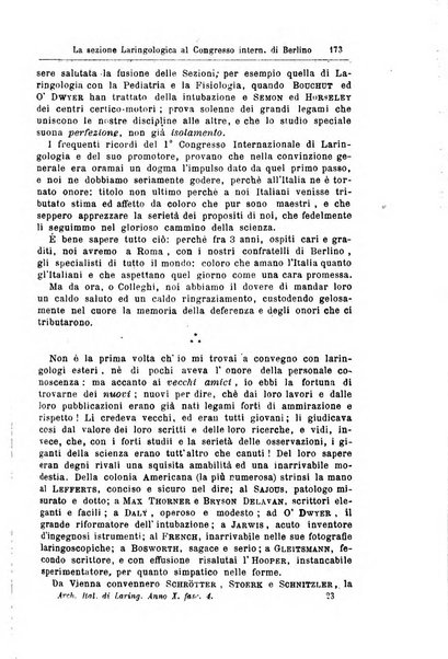 Archivii italiani di laringologia periodico trimestrale