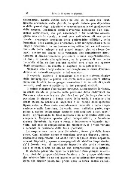 Archivii italiani di laringologia periodico trimestrale