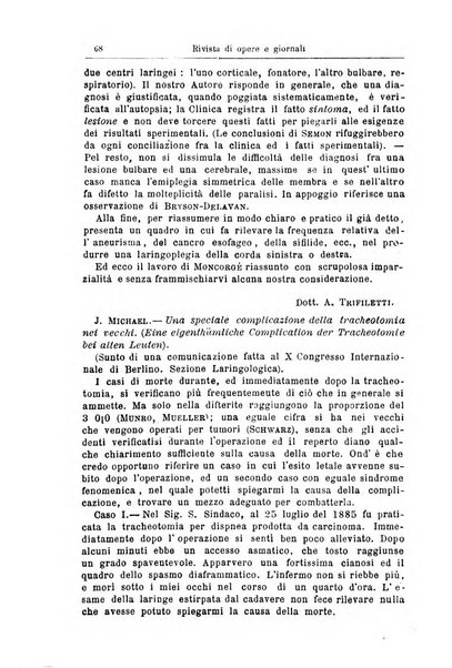 Archivii italiani di laringologia periodico trimestrale