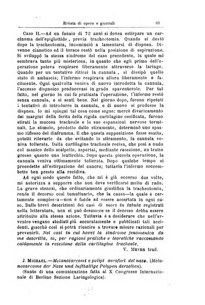 Archivii italiani di laringologia periodico trimestrale