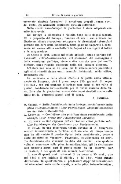 Archivii italiani di laringologia periodico trimestrale