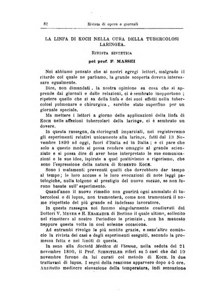 Archivii italiani di laringologia periodico trimestrale