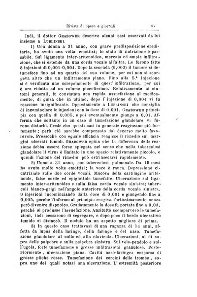 Archivii italiani di laringologia periodico trimestrale