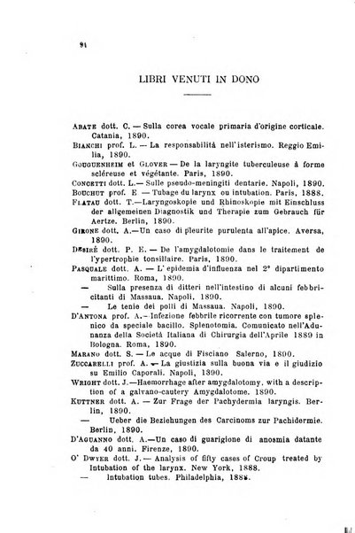 Archivii italiani di laringologia periodico trimestrale