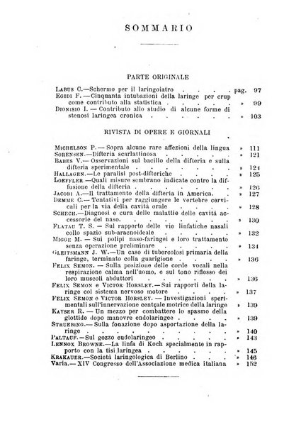 Archivii italiani di laringologia periodico trimestrale