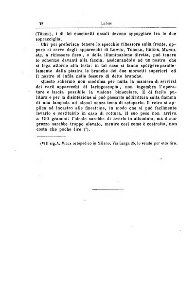 Archivii italiani di laringologia periodico trimestrale