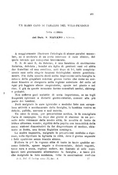 Archivii italiani di laringologia periodico trimestrale