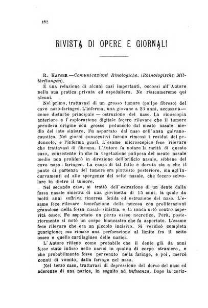 Archivii italiani di laringologia periodico trimestrale