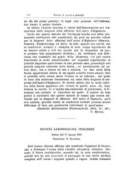 Archivii italiani di laringologia periodico trimestrale