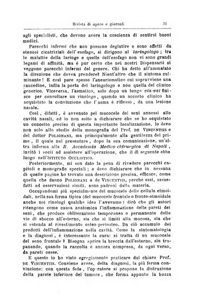 Archivii italiani di laringologia periodico trimestrale