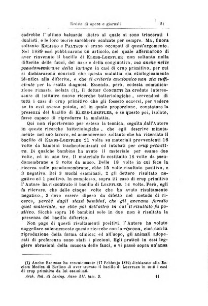 Archivii italiani di laringologia periodico trimestrale