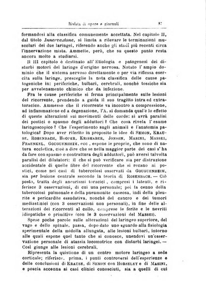 Archivii italiani di laringologia periodico trimestrale