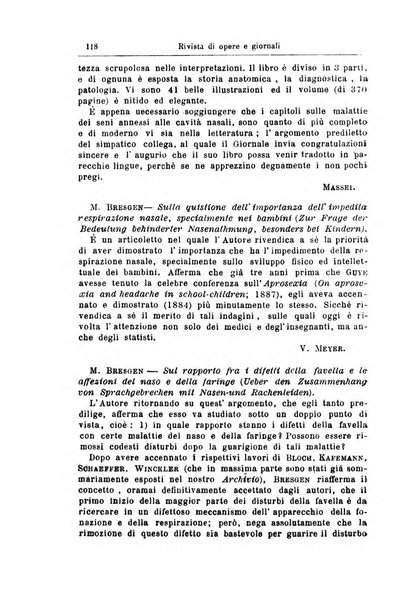 Archivii italiani di laringologia periodico trimestrale