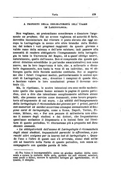 Archivii italiani di laringologia periodico trimestrale