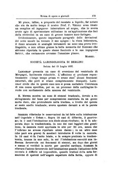 Archivii italiani di laringologia periodico trimestrale