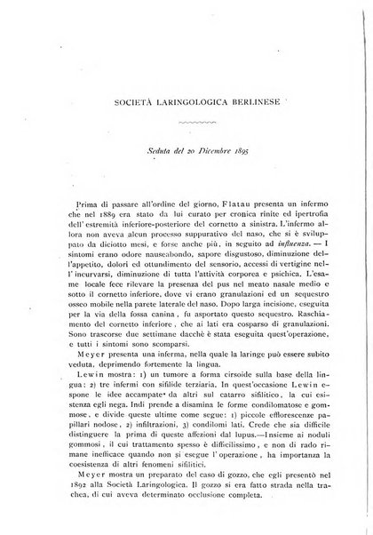 Archivii italiani di laringologia periodico trimestrale