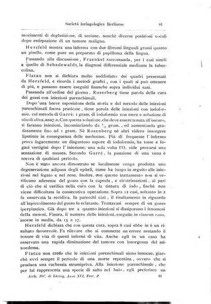 Archivii italiani di laringologia periodico trimestrale