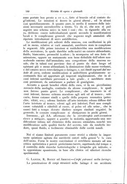 Archivii italiani di laringologia periodico trimestrale