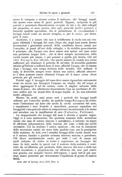 Archivii italiani di laringologia periodico trimestrale