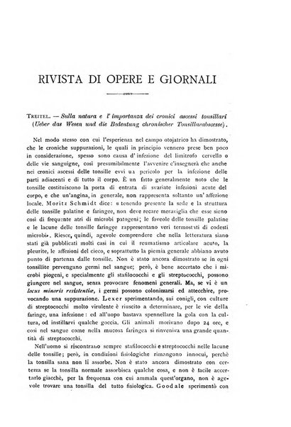 Archivii italiani di laringologia periodico trimestrale