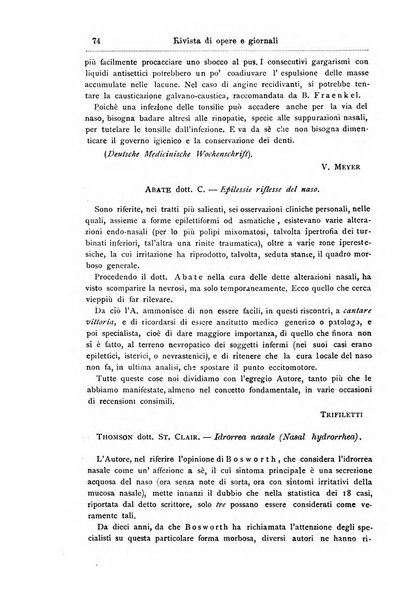 Archivii italiani di laringologia periodico trimestrale