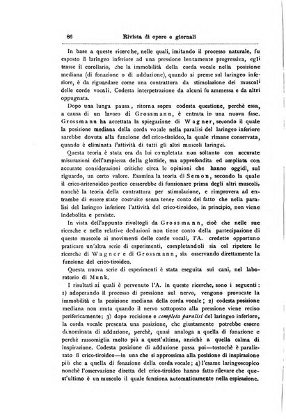 Archivii italiani di laringologia periodico trimestrale