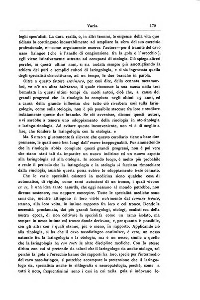 Archivii italiani di laringologia periodico trimestrale