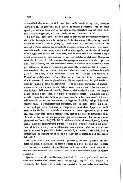 Archivii italiani di laringologia periodico trimestrale