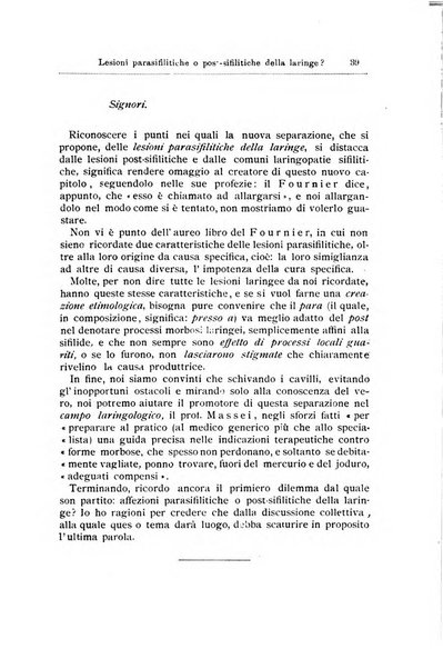 Archivii italiani di laringologia periodico trimestrale