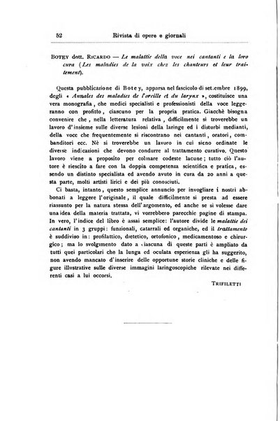 Archivii italiani di laringologia periodico trimestrale