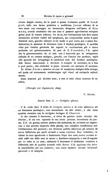 Archivii italiani di laringologia periodico trimestrale