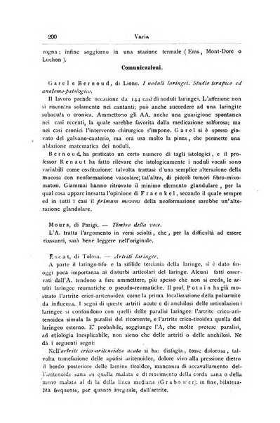 Archivii italiani di laringologia periodico trimestrale