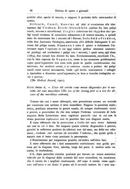 Archivii italiani di laringologia periodico trimestrale