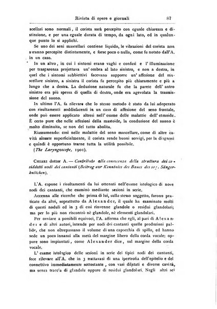 Archivii italiani di laringologia periodico trimestrale