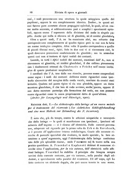 Archivii italiani di laringologia periodico trimestrale