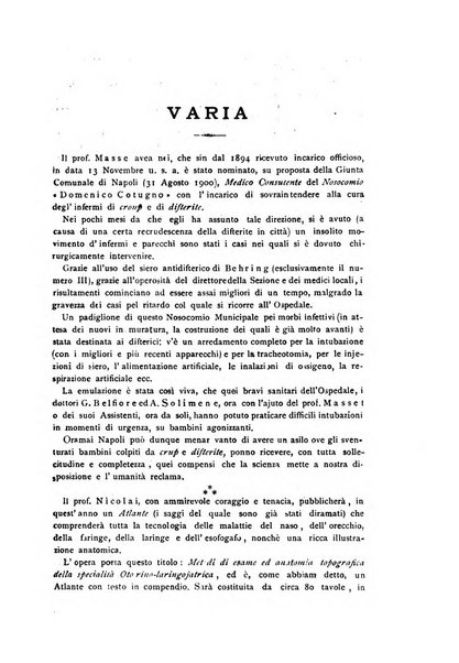 Archivii italiani di laringologia periodico trimestrale