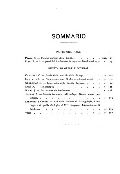 Archivii italiani di laringologia periodico trimestrale