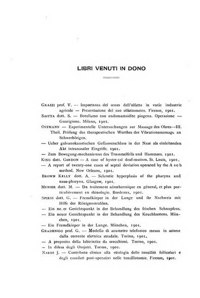 Archivii italiani di laringologia periodico trimestrale