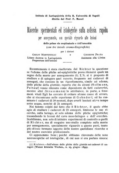 Archivii italiani di laringologia periodico trimestrale