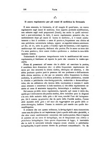 Archivii italiani di laringologia periodico trimestrale