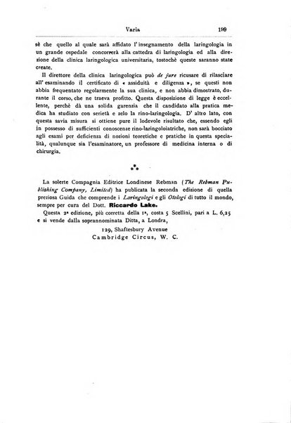 Archivii italiani di laringologia periodico trimestrale