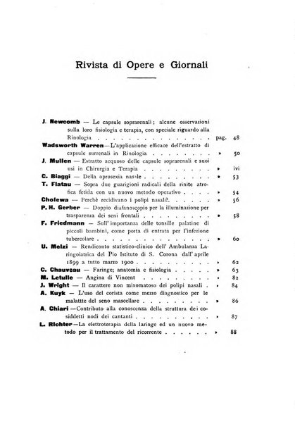 Archivii italiani di laringologia periodico trimestrale