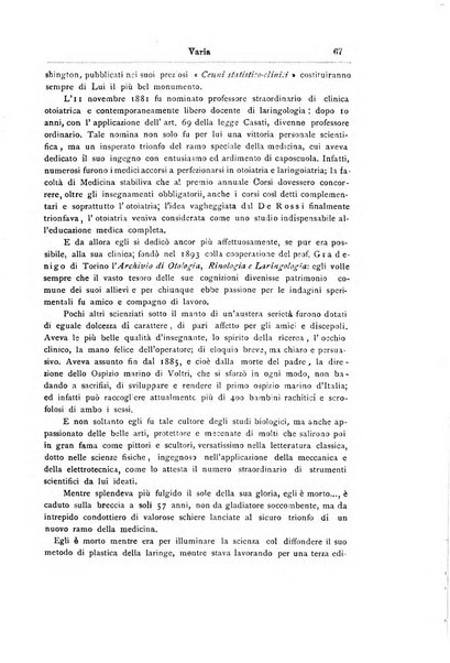 Archivii italiani di laringologia periodico trimestrale