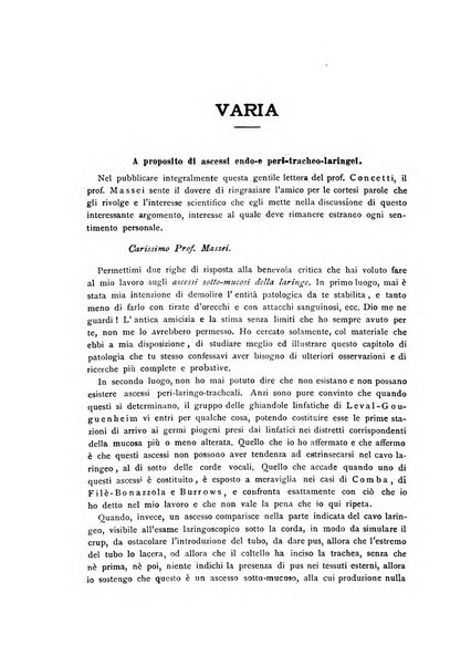 Archivii italiani di laringologia periodico trimestrale